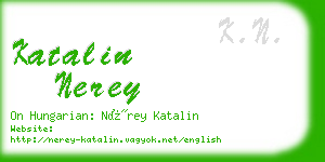 katalin nerey business card